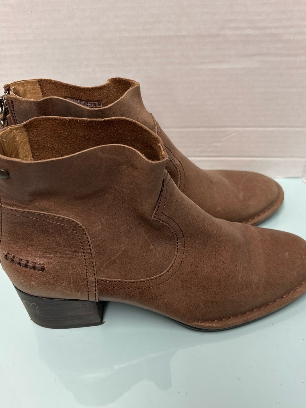 UGG Brown Suede Ankle Booties - Low Heel